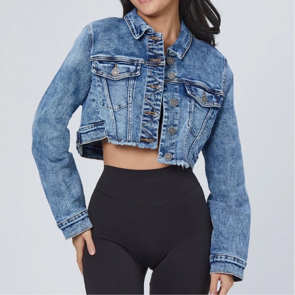 BuffBunny Medium Wash Desire Denim Jacket - Picture 7 of 9